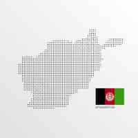 Free vector afghanistan map design