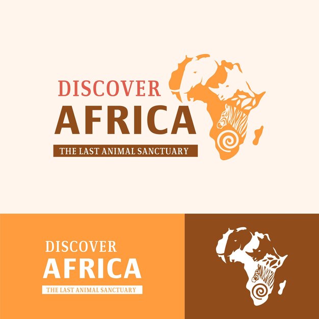 Шаблон логотипа карта африки