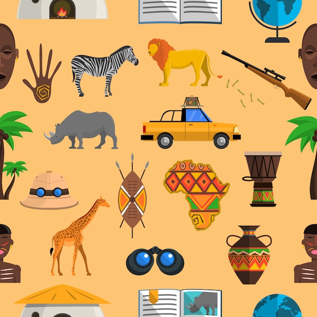 아프리카 원활한 패턴