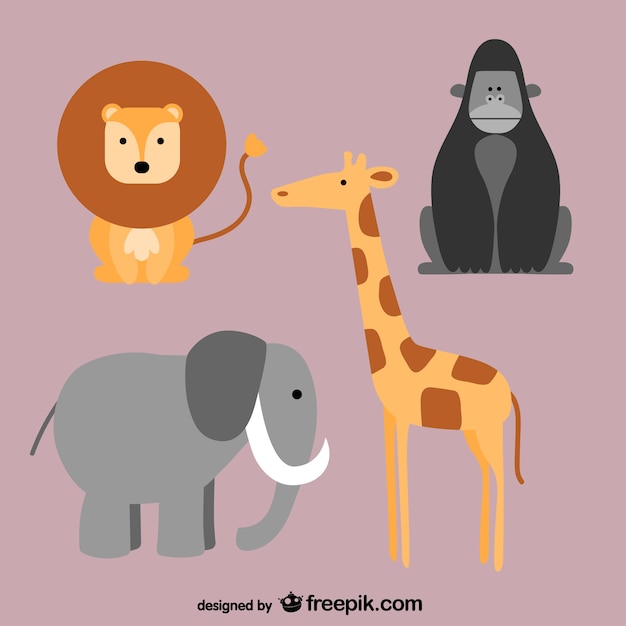 Free vector african animals