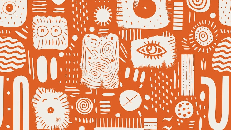 Free Vector african tribal symbols background
