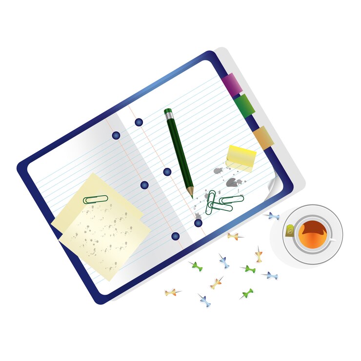 Free Vector agenda background design