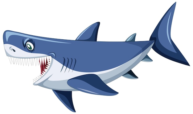 Мультфильм агрессивная большая белая акула