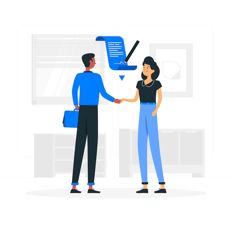 Free Vector agreement concept illustration