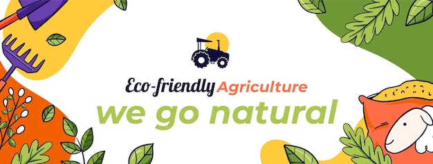 Шаблон обложки Facebook сельскохозяйственной компании