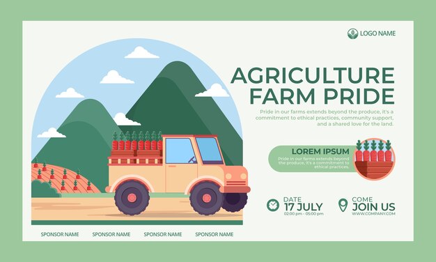 Agriculture company webinar template