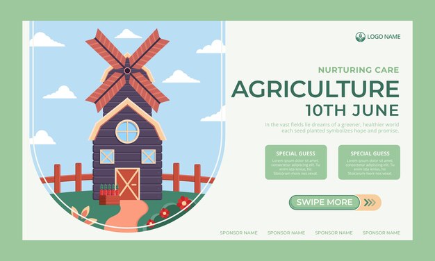 Agriculture company webinar template