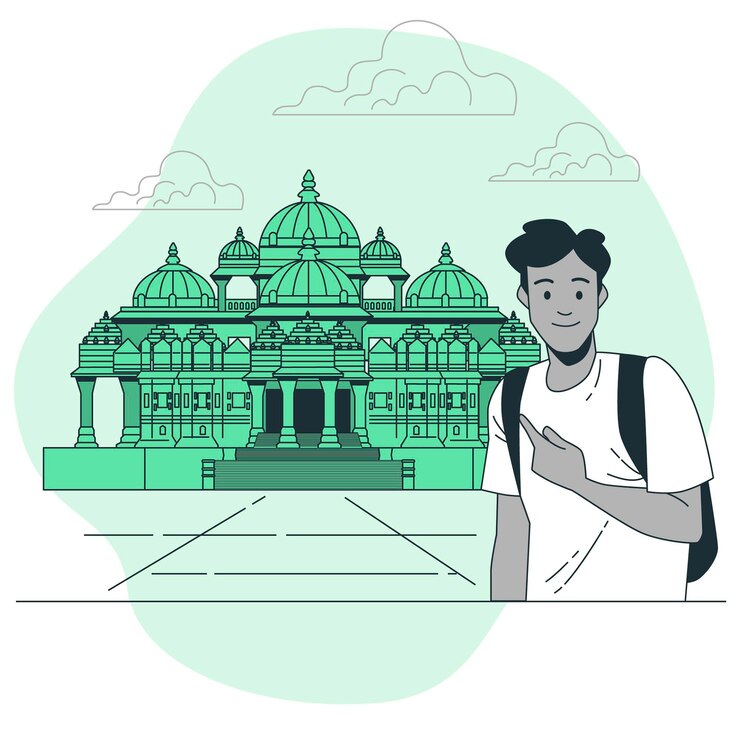 मुफ़्त वेक्टर ahmedabad concept illustration