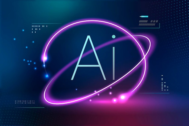 AI futuristic technology background