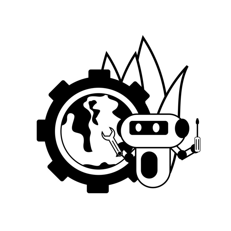 मुफ़्त वेक्टर ai robot set the world