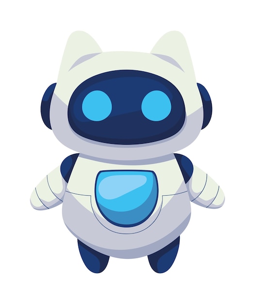 Ai technology robot cute design