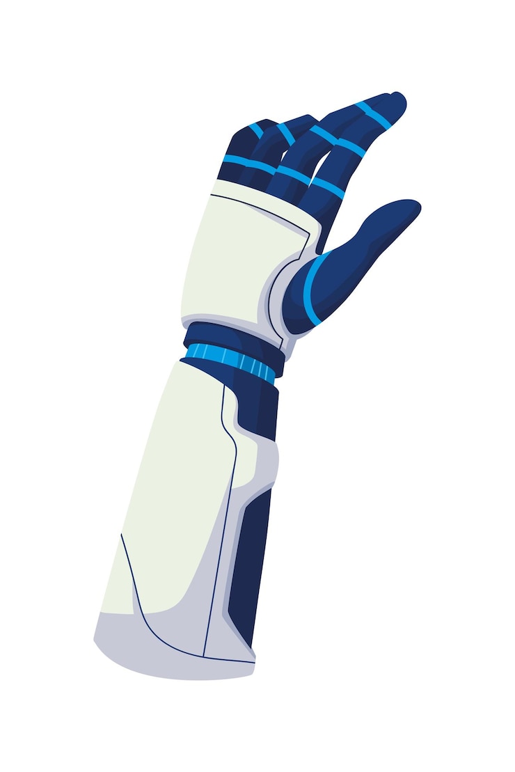 Free Vector ai technology robot hand illustration