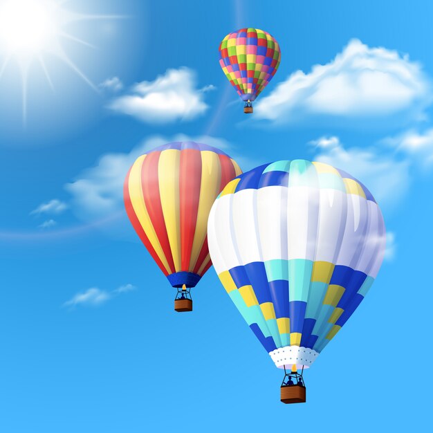 Air Balloon Background