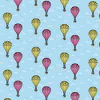 Free vector air balloon pattern