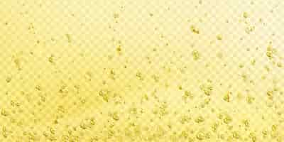 Free vector air bubbles on champagne, soda or water surface