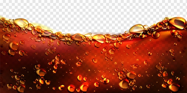 Air bubbles cola, soda drink, beer background