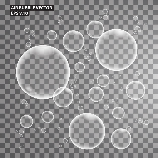 Free vector air bubbles collection