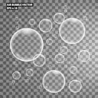 Free vector air bubbles collection