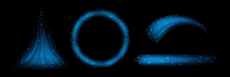 Free Vector air flow wind blowing effect trails and frame