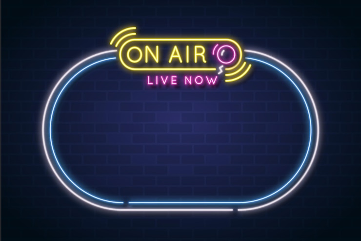 Free Vector on air neon frame template