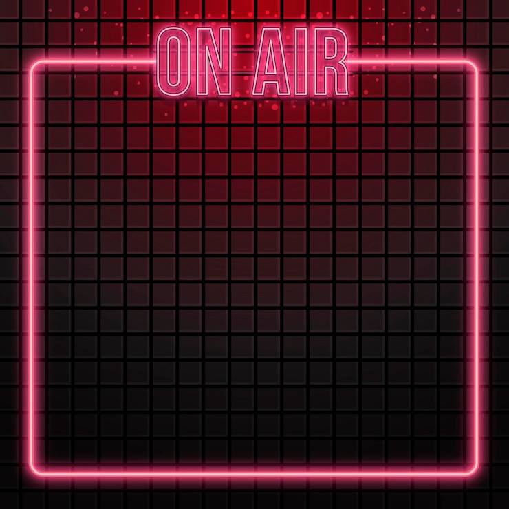 Free Vector on air neon frame template