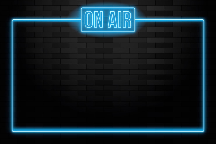 Free Vector on air neon frame template