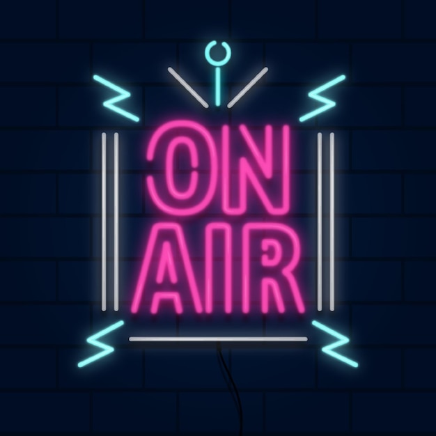 On air neon frame