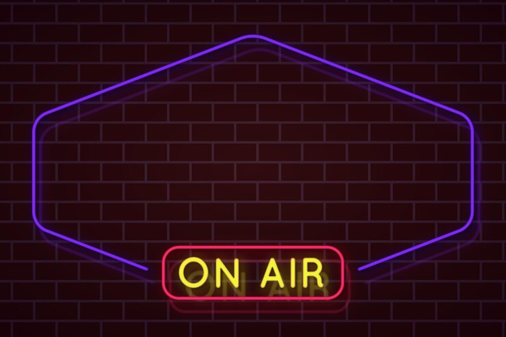 Free Vector on air neon frame
