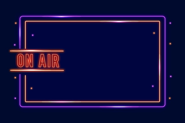 On air neon frame