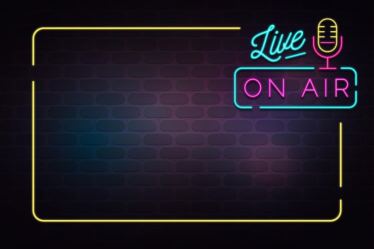 Free Vector on air neon frame