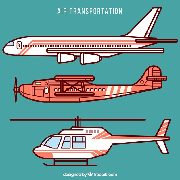 砂漠の風景イラストと飛行機ヘリコプター等尺性クラッシュ 無料のベクター