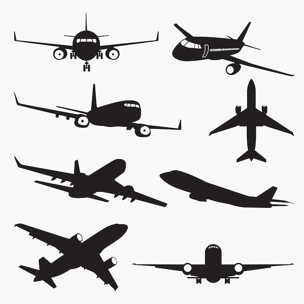 Aircraft silhouettes