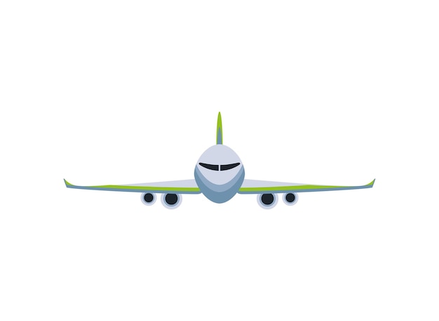 Airplane flying journey icon isolated