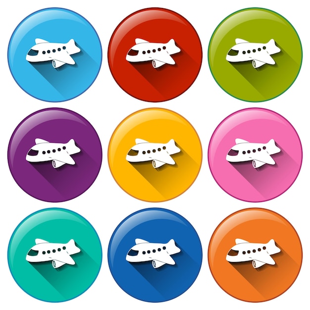 Free vector airplane icons