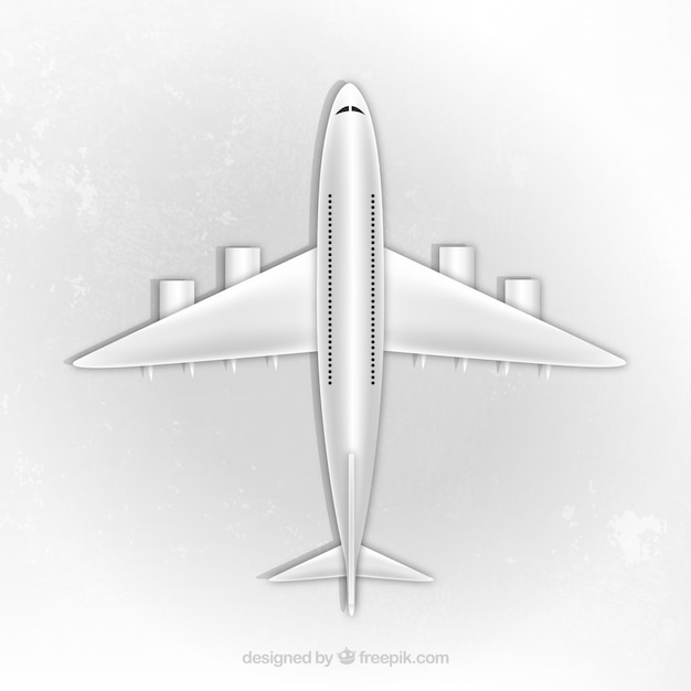 Free vector airplane top view