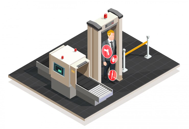 Free Vector airport isometric illustration