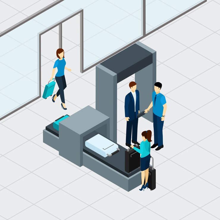 Free Vector airport security check