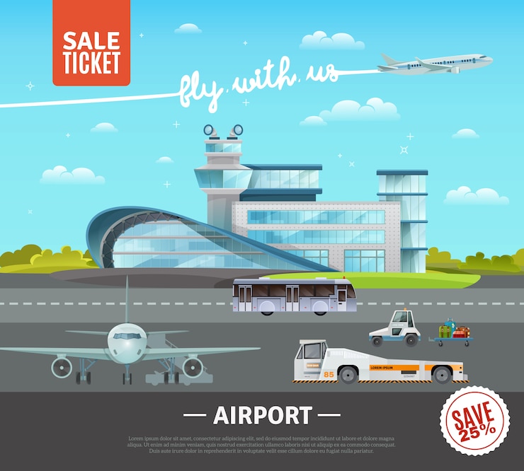 Free Vector airport vector illustration 
