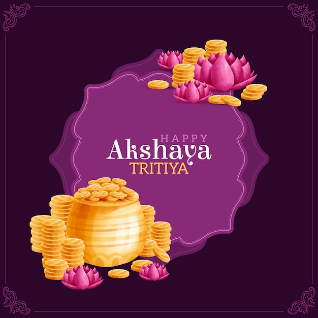 Free vector akshaya tritiya concept