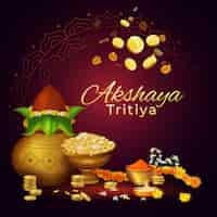 Free vector akshaya tritiya concept