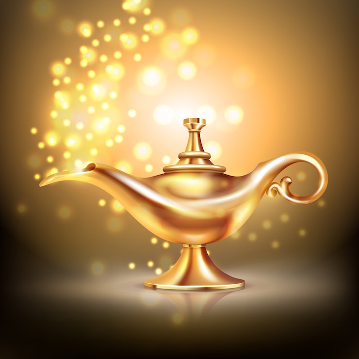 Free Vector aladdin lamp