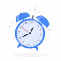 Free vector alarm clock concept illustration