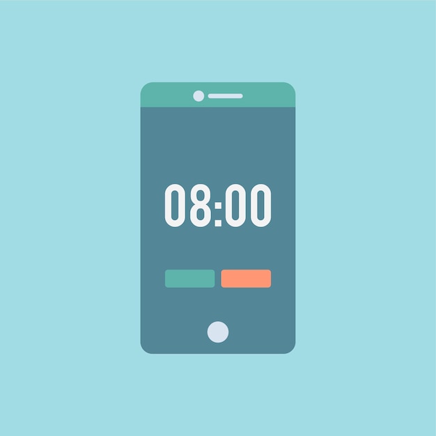 alarm screen smartphone 