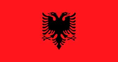 Free vector albanian flag pattern vector