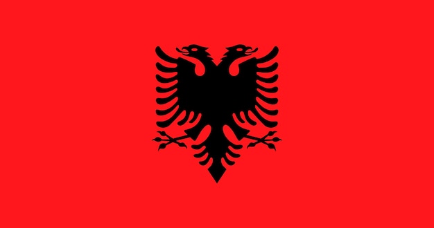 アルバニアの旗パターン ベクトル