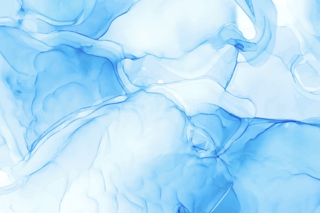 Free Vector  Watercolor alcohol ink blue background