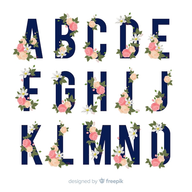 Alfabeto floral