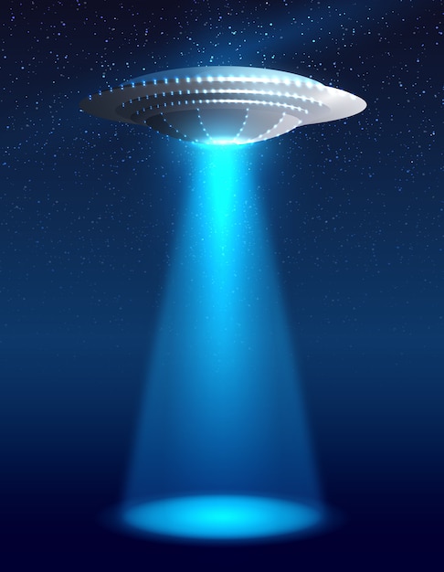 Alien Spaceship Illustration