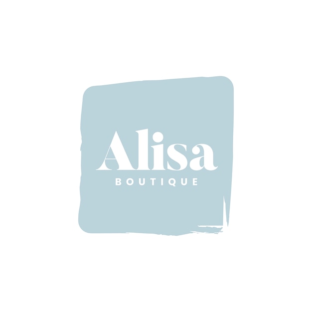 Alisa boutique logo branding vettoriale