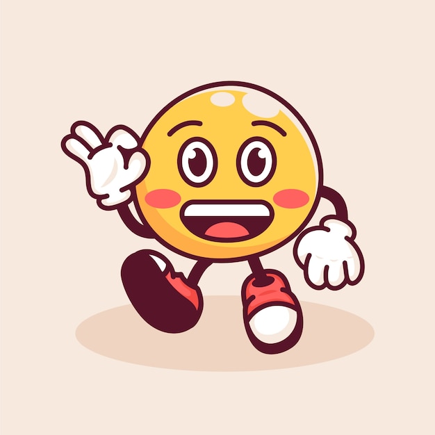 Free vector all right  emoji illustration